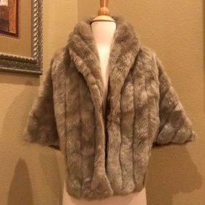 Faux Fur Cape